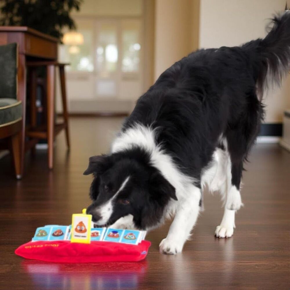NWT Bark Box Guess Poo Treat Hider Snuffle Treat Mat Hide & Peek “Guess WHO”